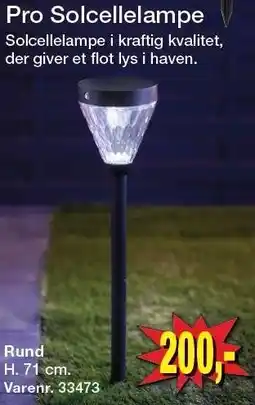 Harald Nyborg Pro Solcellelampe Rund tilbud