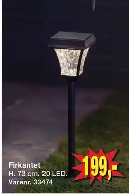 Harald Nyborg Pro Solcellelampe Firkantet tilbud