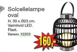 Harald Nyborg Solcellelampe oval tilbud