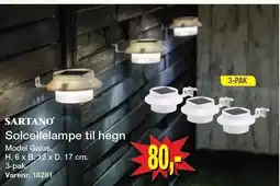 Harald Nyborg SARTANO Solcellelampe til hegn tilbud