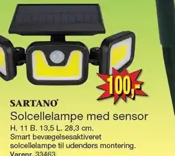 Harald Nyborg SARTANO Solcellelampe med sensor tilbud