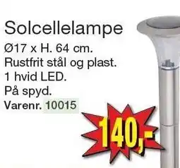 Harald Nyborg Solcellelampe tilbud