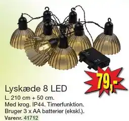 Harald Nyborg Lyskæde 8 LED tilbud