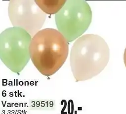 Harald Nyborg Balloner 6 stk tilbud