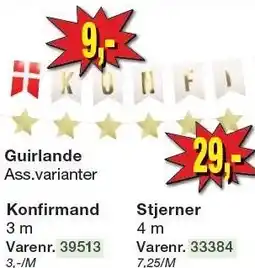 Harald Nyborg Guirlande Konfirmand eller Stjerner tilbud