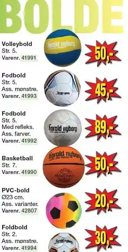 Harald Nyborg Volleybold, Fodbold, Basketball eller PVC-bold tilbud