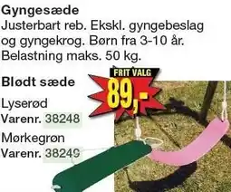 Harald Nyborg Gyngesæde Blødt sæde tilbud