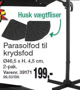 Harald Nyborg Parasolfod til krydsfod tilbud