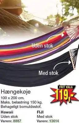 Harald Nyborg Hængekøje Hawaii eller FIJI tilbud