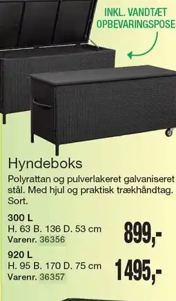 Harald Nyborg Hyndeboks 300 L eller 920 L tilbud
