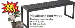 Harald Nyborg Havebænk non-wood tilbud