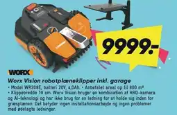 Bilka Worx Vision robotplæneklipper inkl. garage tilbud