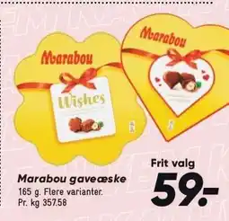 Bilka Marabou gaveæske tilbud