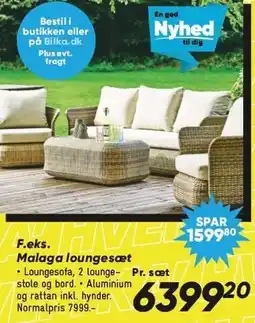 Bilka Malaga loungesæt tilbud