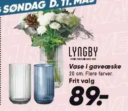 Bilka LYNGBY Vase i gaveæske tilbud