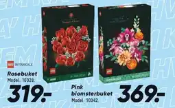 Bilka LEGO BOTANICALS Rosebuket eller Pink blomsterbuket tilbud