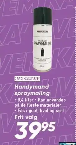 Bilka Handymand spraymaling tilbud