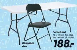 Bilka Foldebord eller Klapstol tilbud