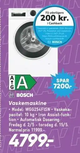 Bilka BOSCH Vaskemaskine tilbud