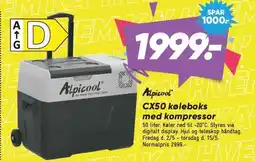 Bilka ALPICOOL CX50 køleboks med kompressor tilbud