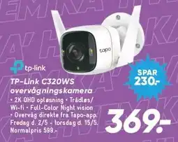 Bilka TP-Link C320WS overvågningskamera tilbud