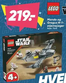 Bilka LEGO STAR WARS Mando og Grogus N-1-stjernejager tilbud