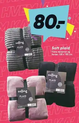 Bilka Soft plaid tilbud