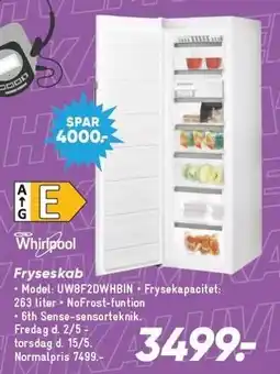 Bilka WHIRLPOOL Fryseskab tilbud