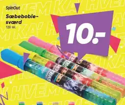 Bilka SPINOUT Sæbeboblesværd tilbud