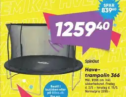 Bilka SPINOUT Havetrampolin 366 tilbud