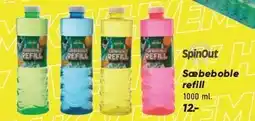 Bilka SPINOUT Sæbeboble refill tilbud