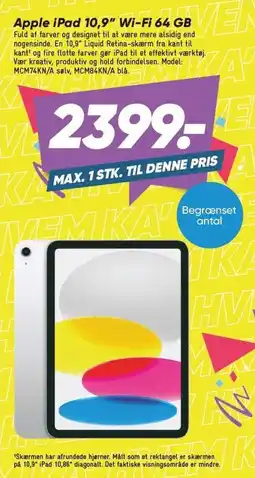 Bilka Apple iPad 10,9'' Wi-Fi 64 GB tilbud