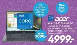 Bilka Acer 15,6'' Full HD PC tilbud