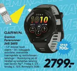 Bilka Garmin Forerunner 265/265S tilbud