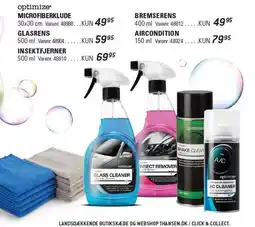 Thansen MICROFIBERKLUDE, GLASRENSE, INSEKTFJERNER, BREMSERENS ELLER AIRCONDITION tilbud