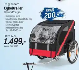 Thansen Cykeltrailer til hund/cargo tilbud