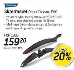 Thansen Skærmsæt Cross Country EVO tilbud