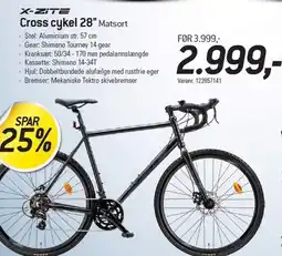 Thansen Cross cykel 28'' Matsort tilbud