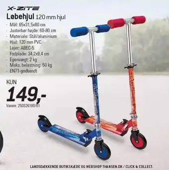 Thansen Løbehjul tilbud