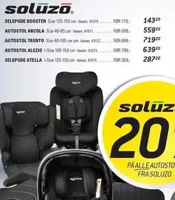 Thansen SELEPUDE BOOSTER, AUTOSTOL ARCOLA, AUTOSTOL TRENTO, AUTOSTOL ALEZIO ELLER AUTOSTOL ATELLA tilbud