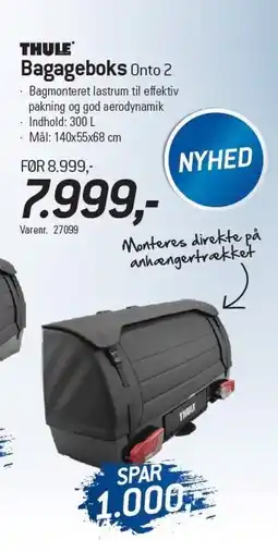 Thansen Bagageboks Onto 2 tilbud