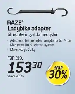 Thansen Ladybike adapter tilbud