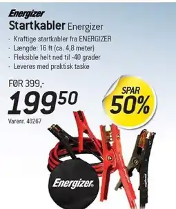 Thansen Startkabler Energizer tilbud