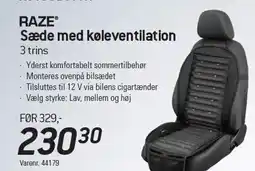 Thansen Sæde med køleventilation tilbud