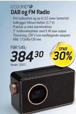 Thansen DAB og FM Radio tilbud