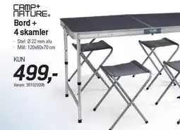 Thansen Bord + 4 skamler tilbud