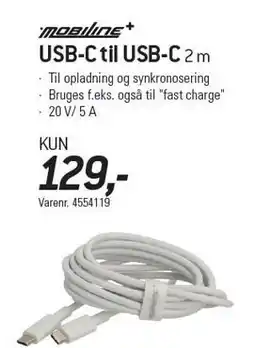 Thansen USB-C til USB-C tilbud
