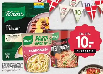 MENY KNORR SAUCE, SNACK POT, ASIA NOODLES ELLER SPAGHETTERIA tilbud