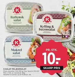MENY K-SALAT PÅLÆGSSALAT tilbud