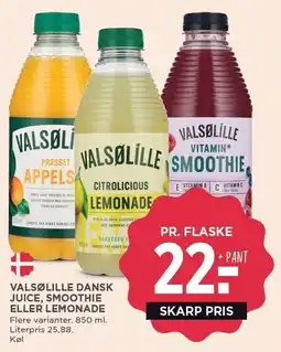MENY VALSØLILLE DANSK JUICE, SMOOTHIE ELLER L tilbud